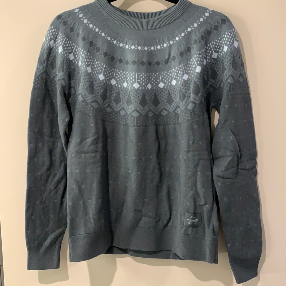 Helly Hanson W Hytte Marino Sweater color Storm size Small NWT